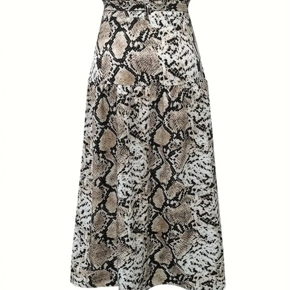 temu Dresses & Skirts - Snake Print Midi Skirt